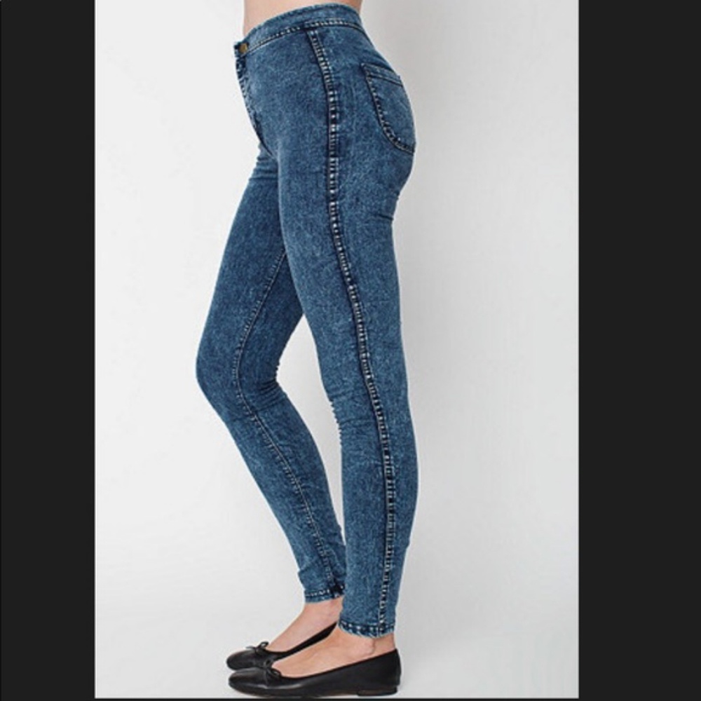 American Apparel Acid Wash Easy Jeans